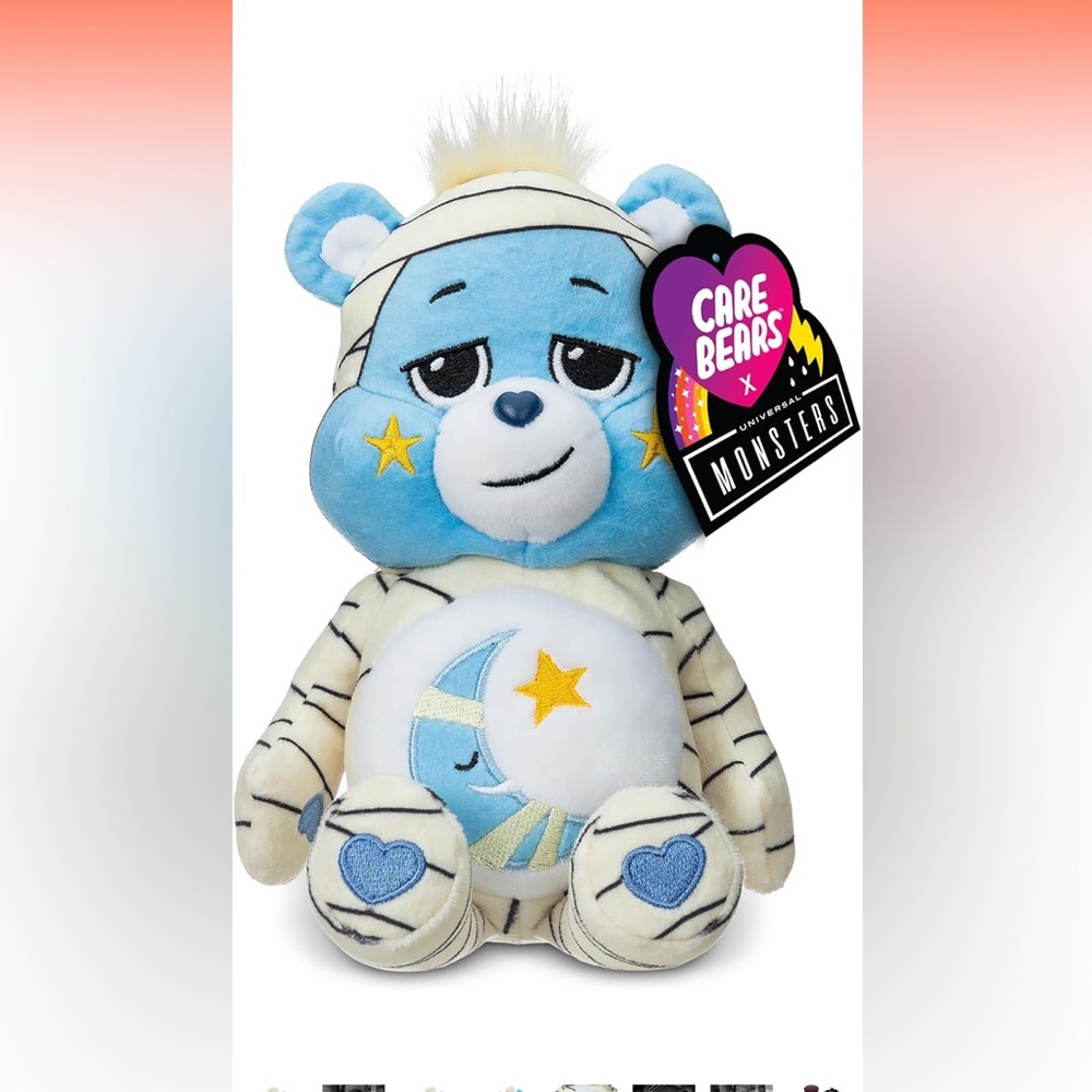 Care Bears Monsters  Fun Size 9” Bedtime Bear As The Mummy Brand New With Tags